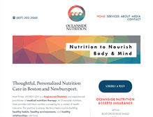 Tablet Screenshot of oceansidenutrition.com